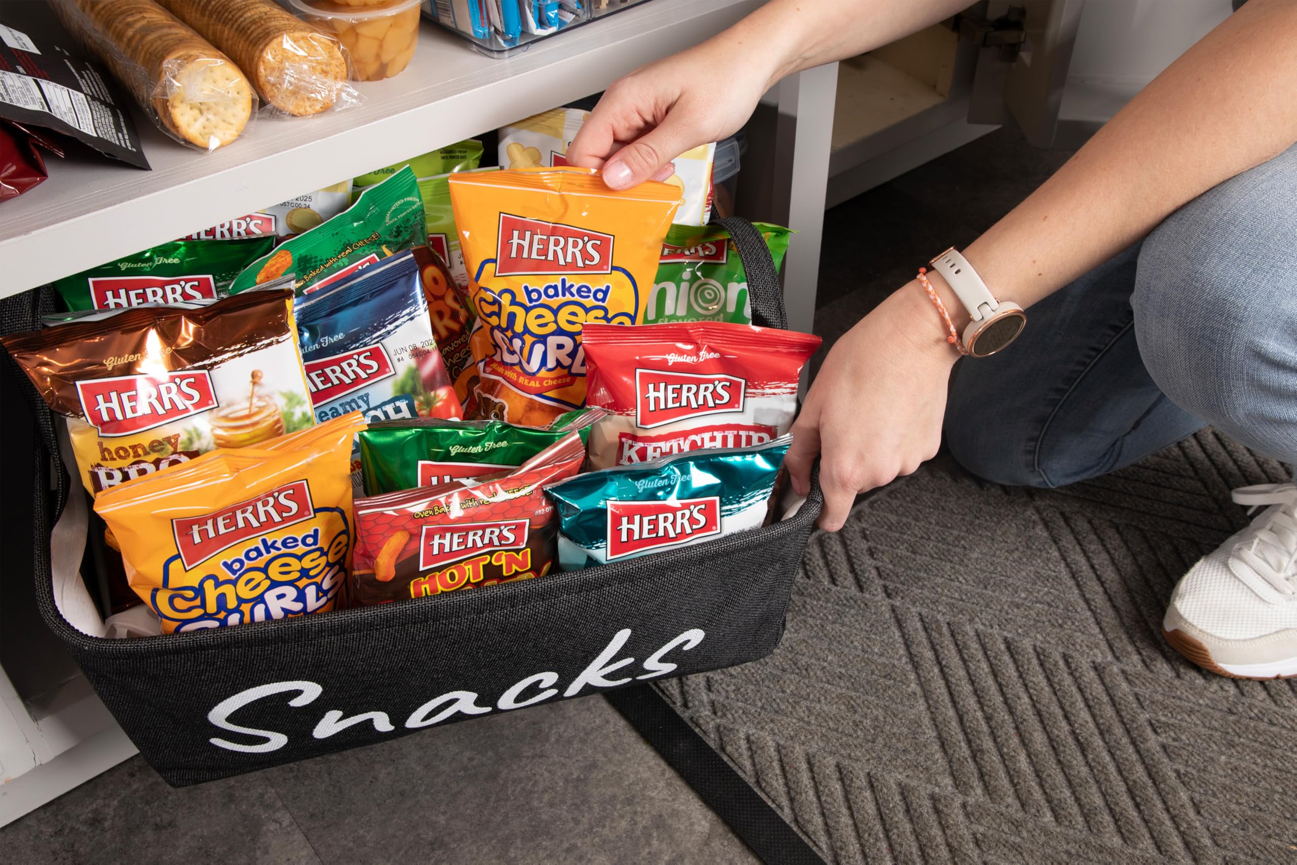 Herr's Baked Cheese Curls, 1 Ounce (Pack of 42 Bags) – Lightly Baked Cheesy Curls – Perfect for Everyday Snacking - Image 7