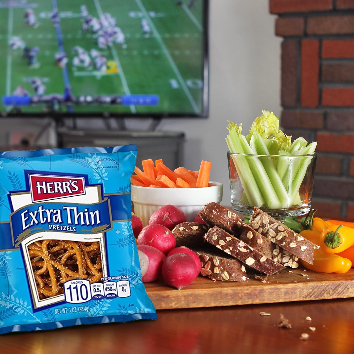 Herr's Extra Thin Pretzels, 1 Ounce (Pack of 36 Bags) – Light and Crispy Pretzels Baked for Maximum Crunch – Perfect for Snacking and Pairing with Dips - Image 6