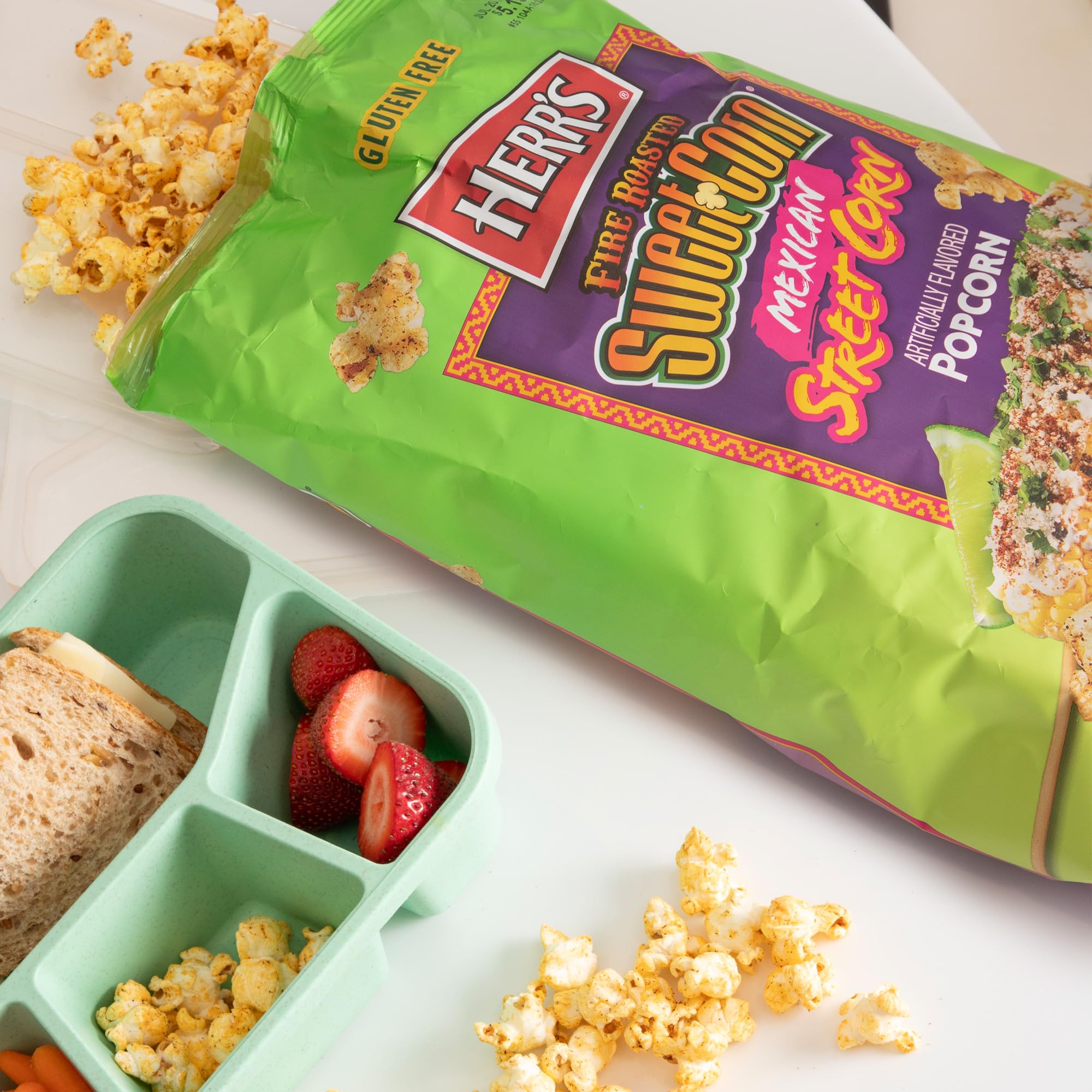 Herr's Fire Roasted Sweet Corn Mexican Street Corn Popcorn 4 Ounce (Pack of 6 Bags) – Flavorful Popcorn with Sweet and Smoky Elote Taste – A Bold Snack for Every Occasion - Image 4