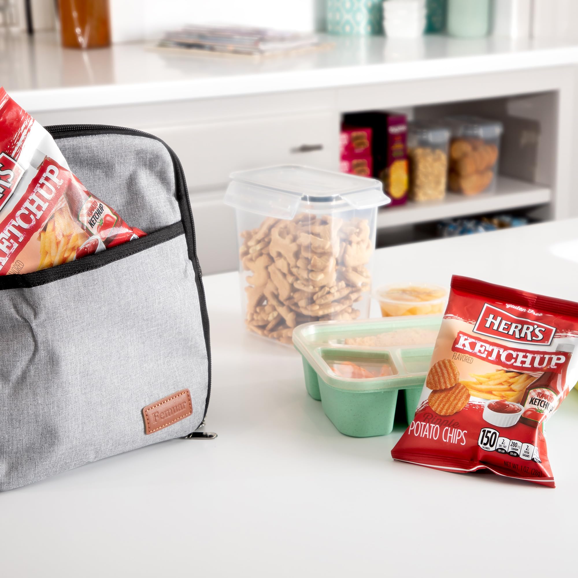 Herr's Ketchup Ripple Potato Chips (Pack of 42, 1 Ounce Bags) – Bold and Tangy Ketchup-Flavored Chips – Fun for Snacking and Sharing - Image 3