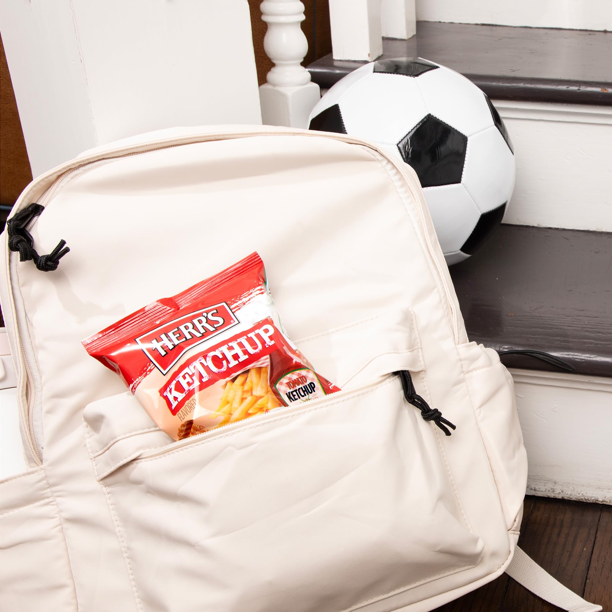 Herr's Ketchup Ripple Potato Chips (Pack of 42, 1 Ounce Bags) – Bold and Tangy Ketchup-Flavored Chips – Fun for Snacking and Sharing - Image 5