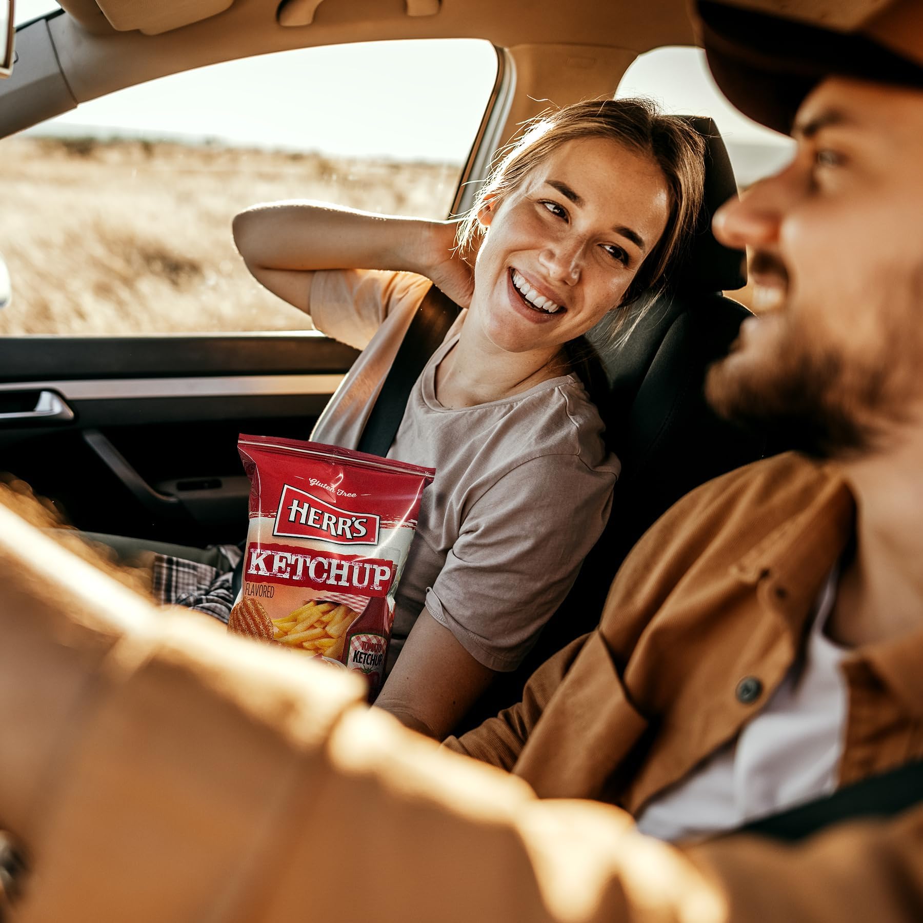 Herr's Ketchup Ripple Potato Chips (Pack of 42, 1 Ounce Bags) – Bold and Tangy Ketchup-Flavored Chips – Fun for Snacking and Sharing - Image 8