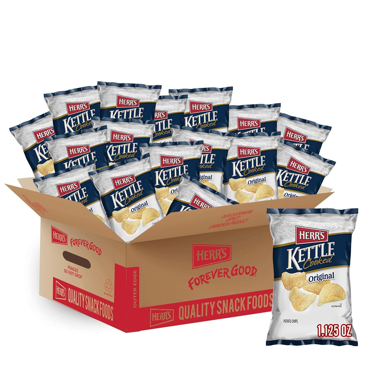 KETTLE COOKED POTATO CHIPS