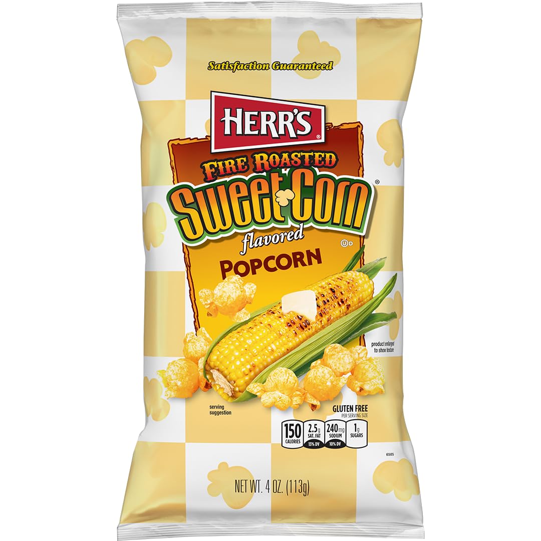 Herr’s Popcorn, Fire Roasted Sweet Corn Flavor, 4 Ounce (Pack of 5 Bags) – Popcorn with Sweet and Smoky Corn Flavor – Perfect for sharing with friends - Image 3