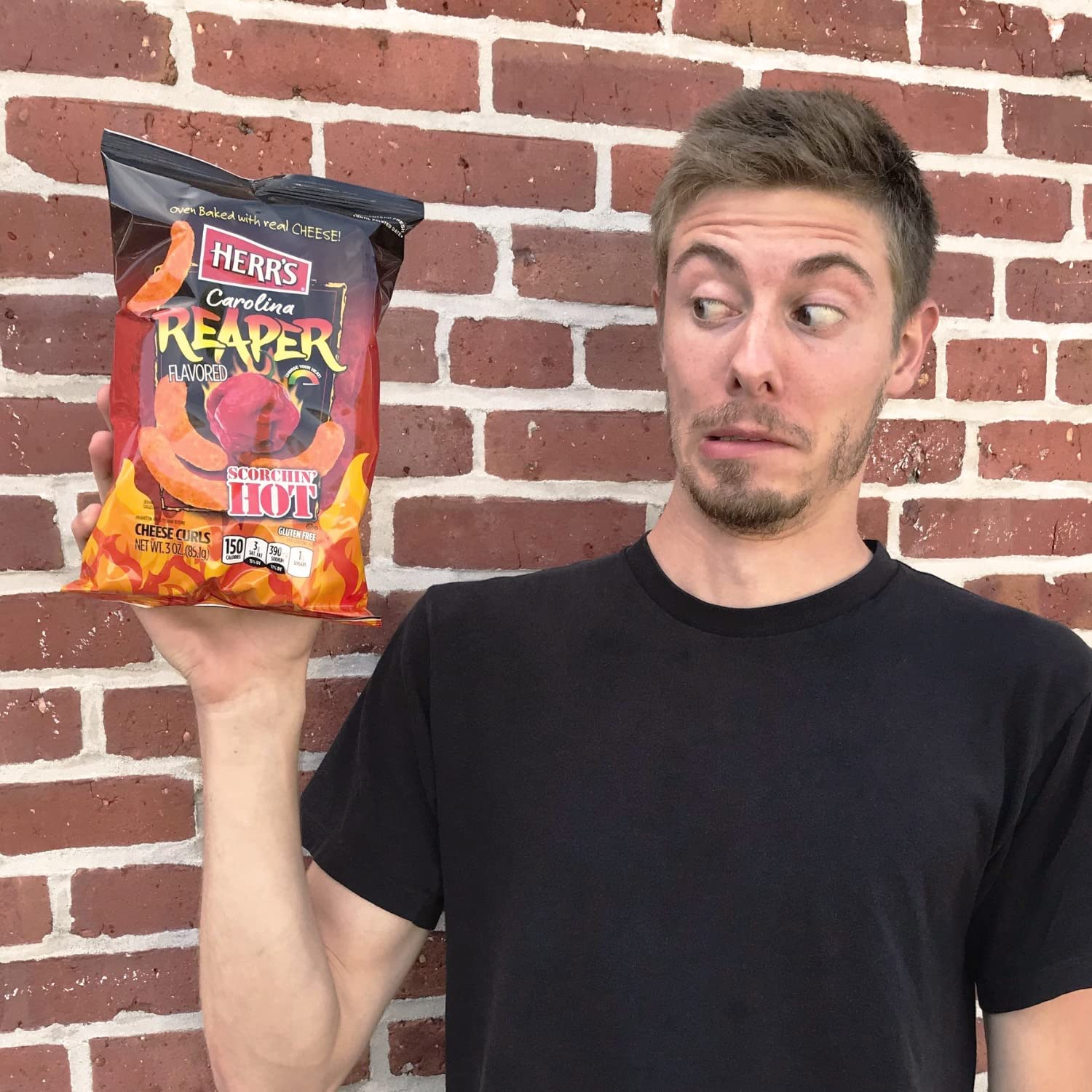 Herr's Snacks - Gluten-Free Spicy Snacks For Adults and Kids - Carolina Reaper Cheese Curls - 6 Ounce (Pack of 6) - Image 4