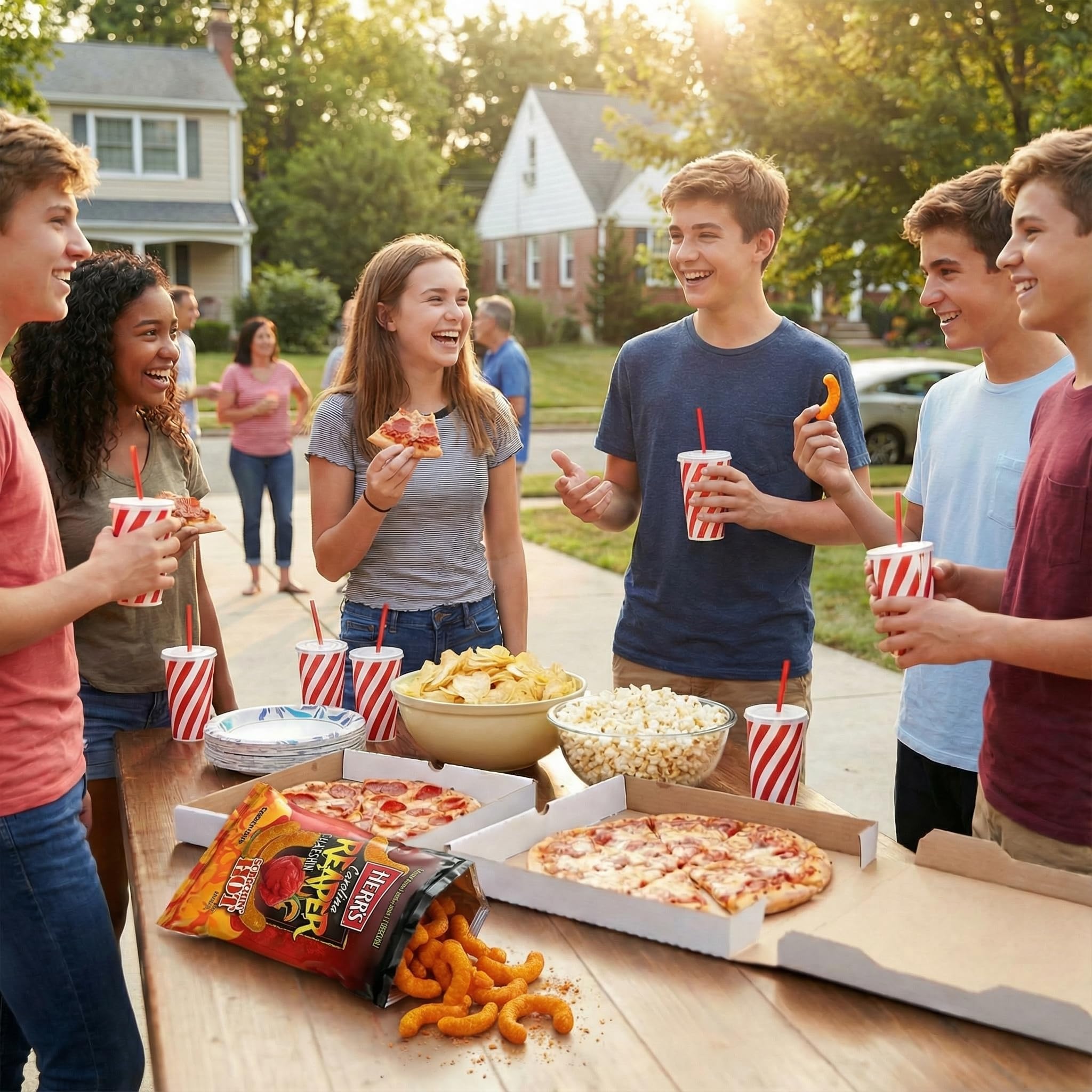 Herr's Snacks - Gluten-Free Spicy Snacks For Adults and Kids - Carolina Reaper Cheese Curls - 6 Ounce (Pack of 6) - Image 5