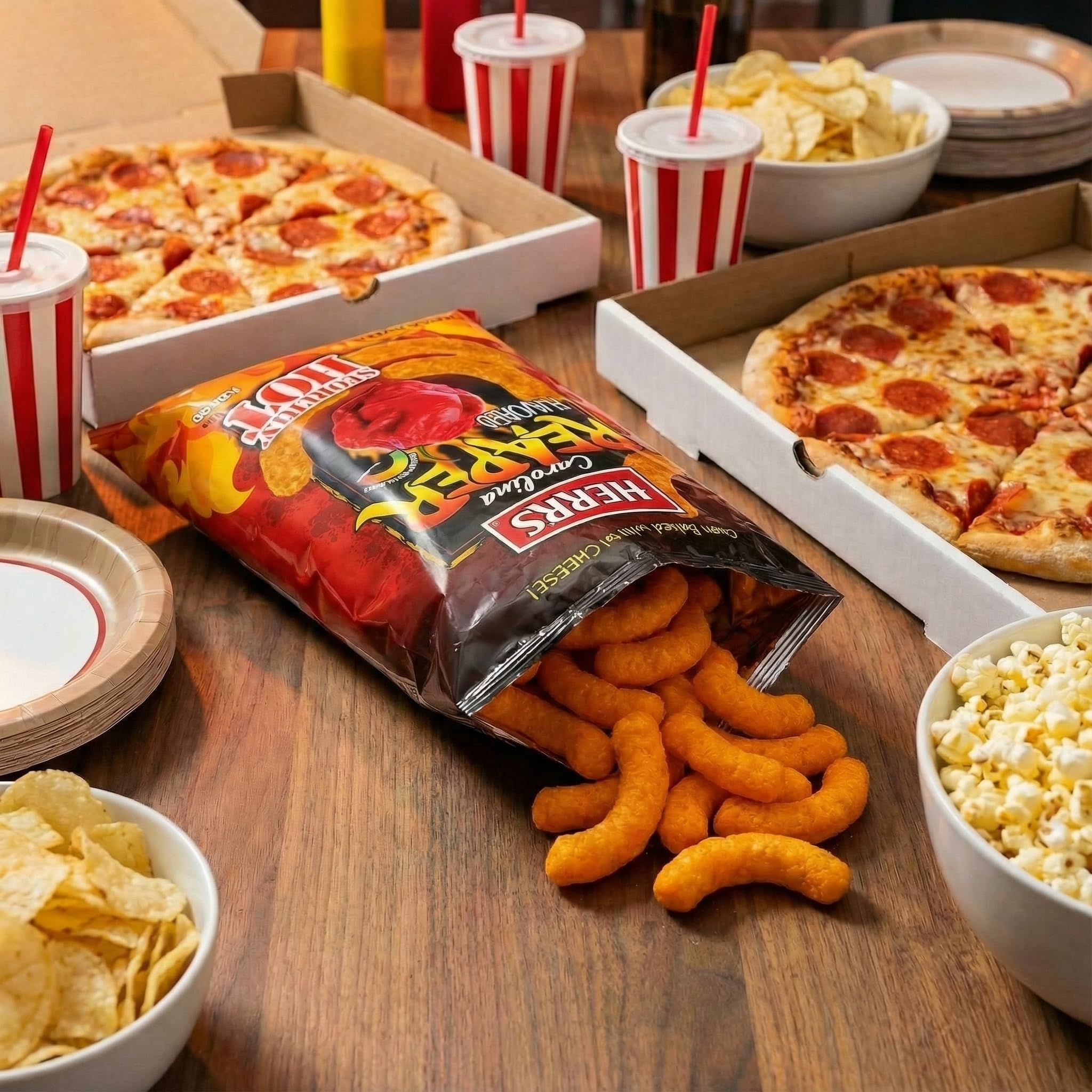 Herr's Snacks - Gluten-Free Spicy Snacks For Adults and Kids - Carolina Reaper Cheese Curls - 6 Ounce (Pack of 6) - Image 8