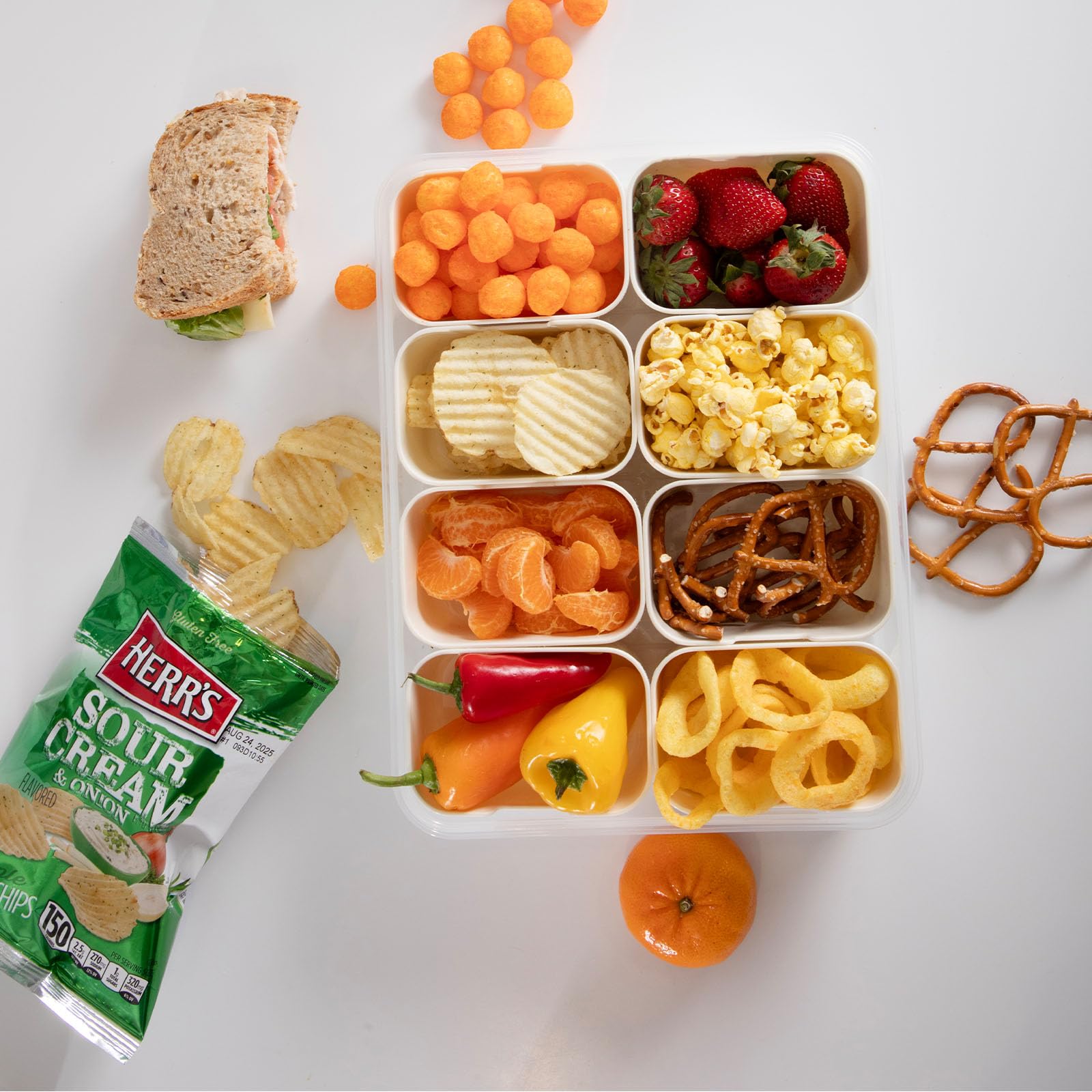 Herr's Sour Cream and Onion Potato Chips, 1 Ounce (Pack of 42 Bags) – Creamy and Tangy Potato Chips with a Savory Kick – Ideal for Lunches and Snack Breaks - Image 3